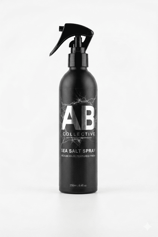 AB Collective Sea Salt Spray bottle — medium hold, textured finish, 250ml